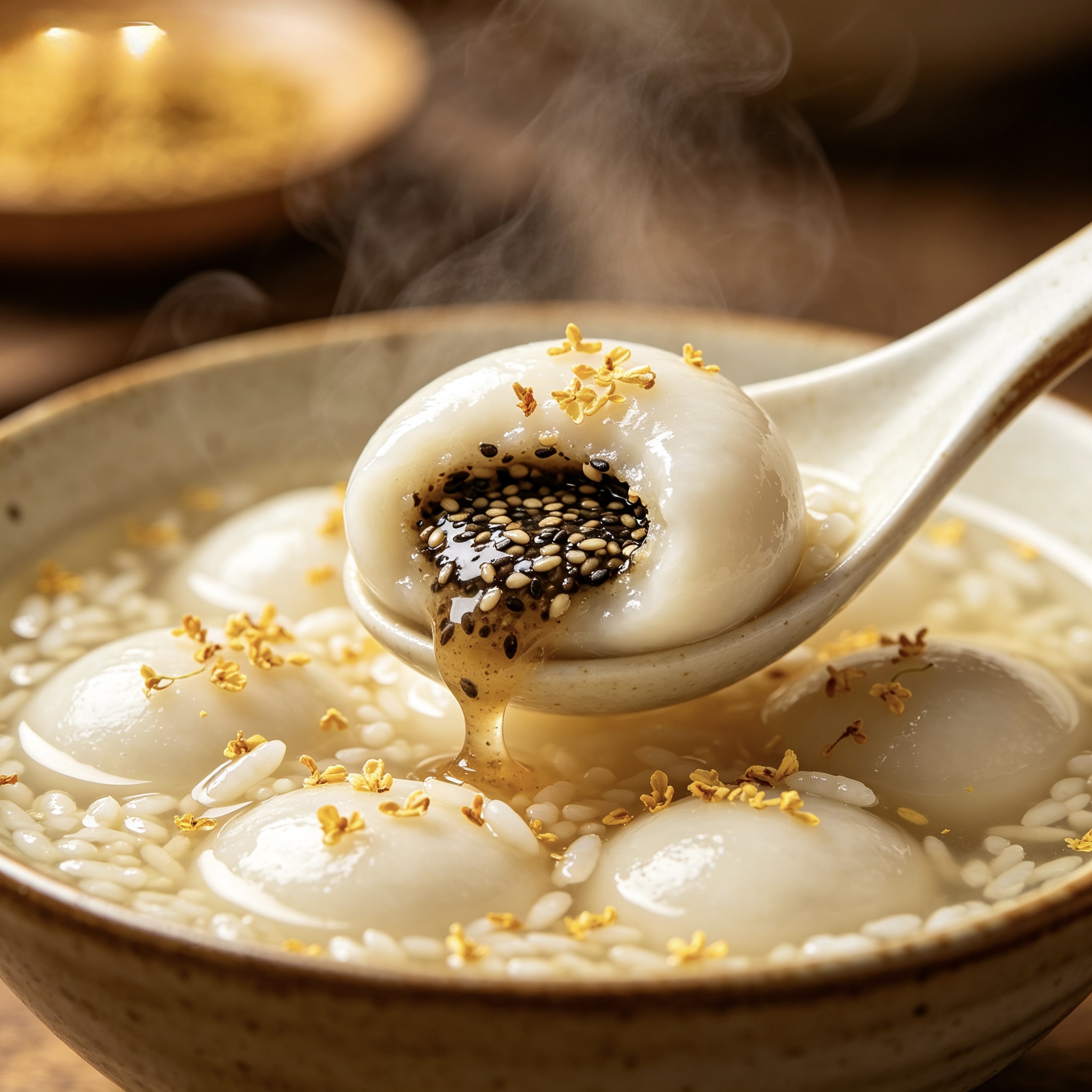 桂花酒釀湯圓